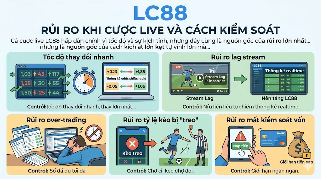 Rủi Ro Khi Cược Live Và Cách Kiểm Soát